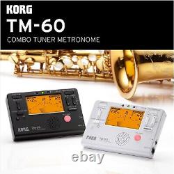 High Precision Black Tuner Metronome TM-60 for Musicians Portable & Versatile