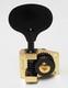 Hipshot HB14 Bass Tuners Qty-(4) Bass-side Gold with Black Lollipop Key BLEM
