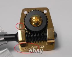 Hipshot HB14 Bass Tuners Qty-(4) Bass-side Gold with Black Lollipop Key BLEM