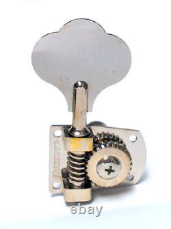 Hipshot HB7 Bass Tuners Bass-side (4+1) Clover Key Nickel BLEMISHED