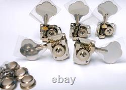 Hipshot HB7 Bass Tuners Bass-side (4+1) Clover Key Nickel BLEMISHED