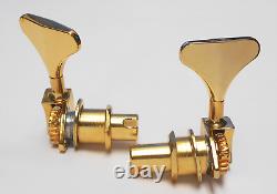 Hipshot USA Ultralite (2+2) Bass Tuners 1/2 Gold short Y-key BLEMISHED