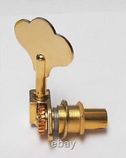 Hipshot USA Ultralite (4) Bass Tuners 1/2 Bass-side Gold Clover-key BLEMISHED