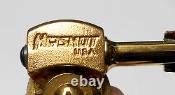 Hipshot USA Ultralite (4) Bass Tuners 1/2 Bass-side Satin Gold Clover-key -BLEM