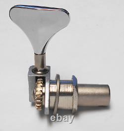 Hipshot USA Ultralite Bass Tuners 1/2 (4+1) raw body Shiny Nickel shortkey-BLEM