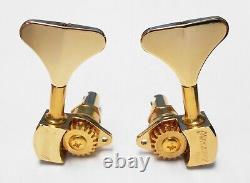 Hipshot USA Ultralite Bass Tuners 3/8 (2+2) Gold Y-Key BLEMISHED