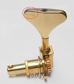 Hipshot USA Ultralite Bass Tuners 3/8 (2+2) Gold Y-Key BLEMISHED