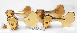 Hipshot USA Ultralite Bass Tuners 3/8 Qty (4) Bass-side Gold Clover BLEMISHED