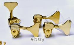 Hipshot USA Ultralite Bass Tuners 3/8 Qty (4) Bass-side Gold Y-key BLEMISHED