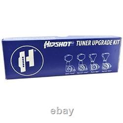 Hipshot Vintage Guitar Tuner Upgrade Kit (6 Inline Headstocks) Chrome Bass