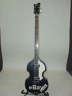 Hofner HCT-500/1 Contemporary Beatle Bass MATTE BLACK With TUNER, CABLE, & STRAP