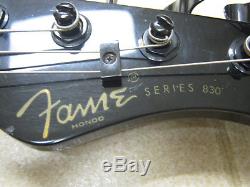 Hondo Fame 830 electric bass guitar, Grover tuners, black