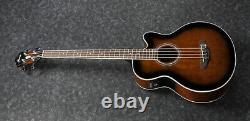 Ibanez AEB10E Acoustic Electric Bass Guitar Dark Violin Sunburst High Gloss