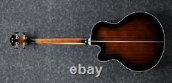 Ibanez AEB10E Acoustic Electric Bass Guitar Dark Violin Sunburst High Gloss