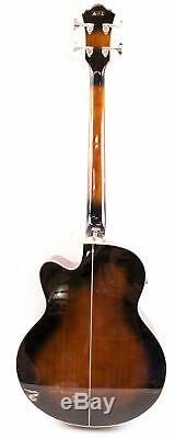 Ibanez AEB10E Acoustic-Electric Bass Guitar with Onboard Tuner Dark Sunburst