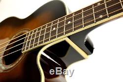 Ibanez AEB10E Acoustic-Electric Bass Guitar with Onboard Tuner Dark Violin SB