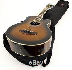 Ibanez AEB10E Acoustic-Electric Bass Guitar with Onboard Tuner Dark Violin SB