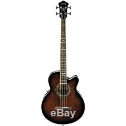 Ibanez AEB10E Acoustic-Electric Bass with Tuner Dark Violin SB 190839790453 OB