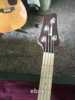 Ibanez ATK 800 bass Walnut Active EQ Hipshot tuners Mint Condition OHSC