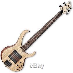 Ibanez BTB33 5-String Electric Bass Guitar Flat Natural withtuner, Gigbag + More
