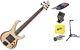 Ibanez BTB33 5-String Electric Bass Guitar Flat Natural withtuner, Stand + More