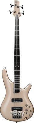 Ibanez Champagne Gold SR300ECGD Electric bass Guitar withHardcase, Tuner + More