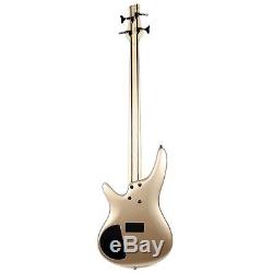 Ibanez Champagne Gold SR300ECGD Electric bass Guitar withTuner + More