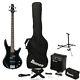 Ibanez Electric Bass Guitar Gig Bag Amp Tuner IJXB Pack Black IJXB150BBK