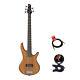 Ibanez Electric GSR105EXMOL Bass Guitar in Natural Mahogany with Tuner & Cable