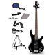 Ibanez GSR200 4-String Bass Guitar With FREE Tuner, Stand & Accessories Black