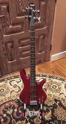 Ibanez GSR200 Electric Bass Guitar with Extra Tuner, Cables, Strap, and Case