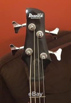Ibanez GSR200 Electric Bass Guitar with Extra Tuner, Cables, Strap, and Case