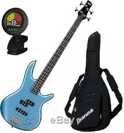 Ibanez GSR200 Soda Blue 4-String Bass Guitar with Gig Bag and Tuner