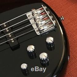 Ibanez GSR200L Left Handed 4 String Bass Guitar Black Bundle Bag Auto Tuner Etc