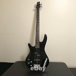 Ibanez GSR200L Left Handed 4 String Bass Guitar Black Bundle Bag Auto Tuner Etc