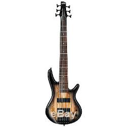 Ibanez GSR206SM 6 String Electric Bass Guitar in Natural Gray With Tuner & Cable
