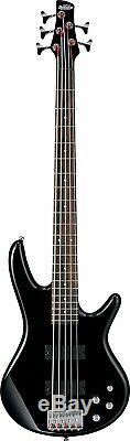 Ibanez Gio SR 5 String Electric Bass Guitar Package with Guitar Tuner and Cable