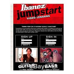 Ibanez IJXB150B Jumpstart Brown Bass Guitar Beginner Package w Amp Tuner & More