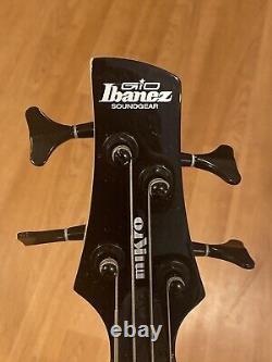 Ibanez MiKro GSRM20 Black Bass Guitar, 4 String, Right Handed, Excellent