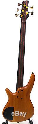 Ibanez SR1205E 5-String Bass Guitar Vintage Natural Flat with STRAP TUNER & CABLE