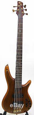 Ibanez SR1205E 5-String Bass Guitar Vintage Natural Flat with TUNER & CABLE