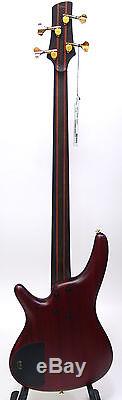 Ibanez SR1400E Premium Series Bass Guitar Dark Rose Flat with TUNER CABLE & STRAP