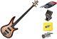 Ibanez SR300ECCB Champagne Burst Electric Bass Guitar with Tuner + More