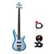 Ibanez SR300ESMB 4 String Bass Guitar Package With Tuner & Cable Bundle