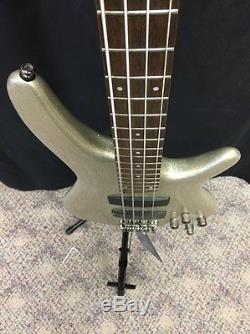 Ibanez SR300SVP Bass Guitar With Free Tuner And Strap. Silver Sparkle