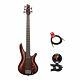 Ibanez SR305ERBM Bass Electric Guitar in Root Beer Metallic With Tuner & Cable