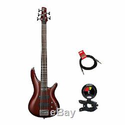Ibanez SR305ERBM Bass Electric Guitar in Root Beer Metallic With Tuner & Cable