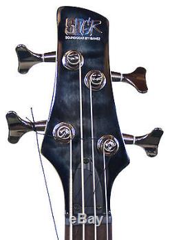 Ibanez SR400QM Bass Guitar Transparent Gray Burst INLCUDES TUNER CABLE & STRAP