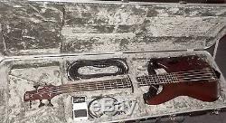 Ibanez SR505 Electric 5 String Bass Guitar Hard Case Chromatic Tuner TU-3 Cables