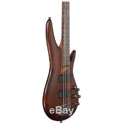 Ibanez SR505 SR Series 5-String Electric Bass Guitar Brown withStand, Tuner &Pick